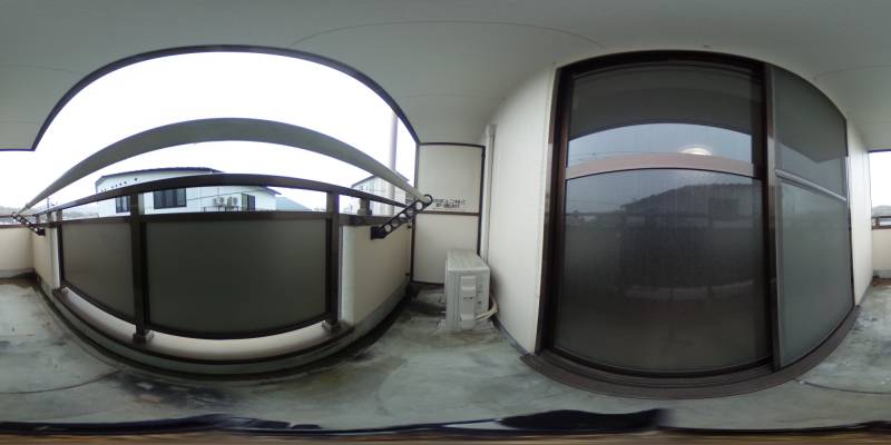 パノラマ画像バルコニー