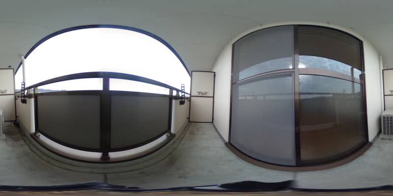 パノラマ画像バルコニー