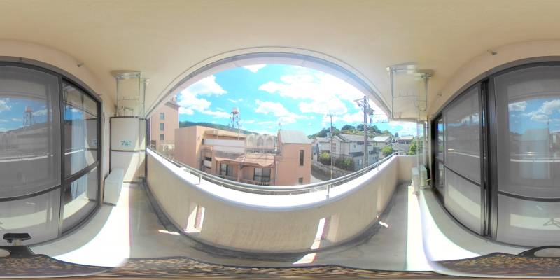 パノラマ画像バルコニー