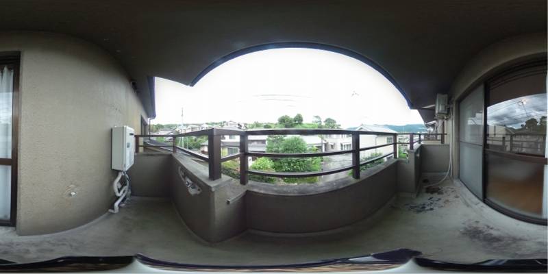 パノラマ画像バルコニー