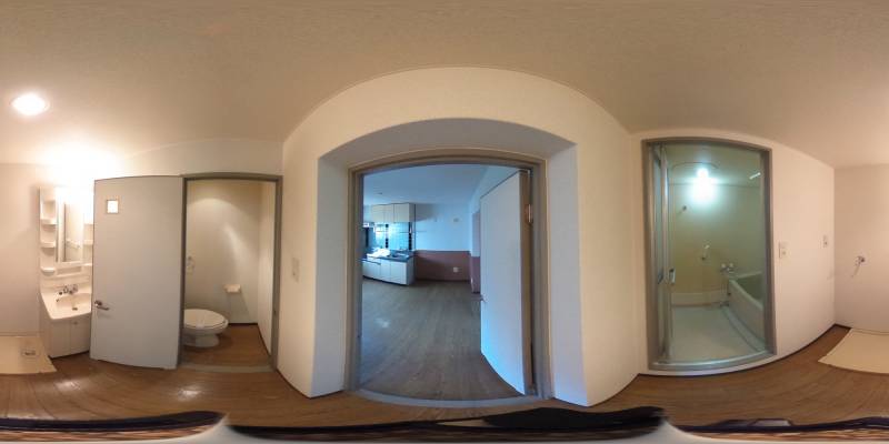 パノラマ画像バスルーム