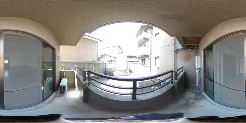 パノラマ画像バルコニー