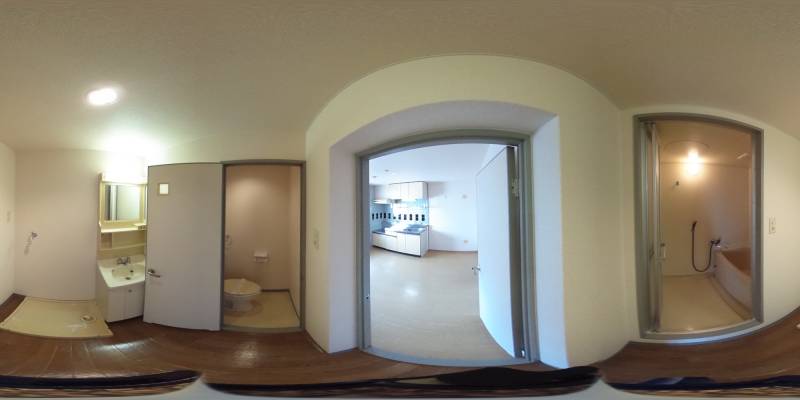 パノラマ画像バスルーム