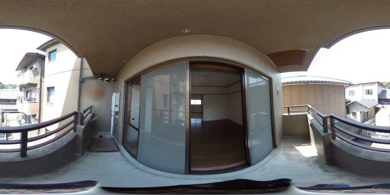 パノラマ画像バルコニー