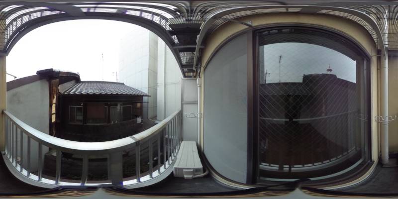 パノラマ画像バルコニー