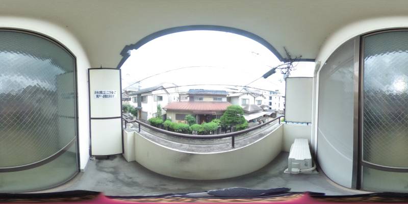 パノラマ画像バルコニー