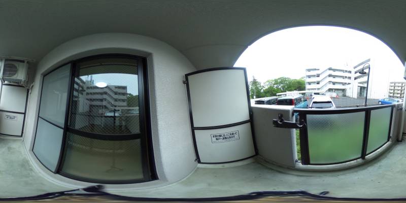 パノラマ画像バルコニー