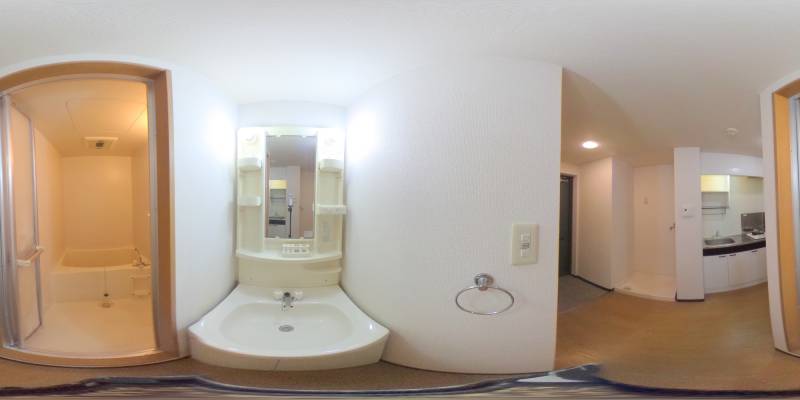 パノラマ画像洗面所