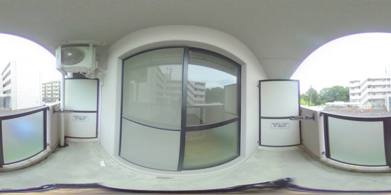 パノラマ画像バルコニー