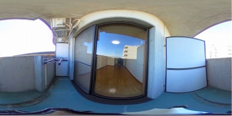 パノラマ画像バルコニー