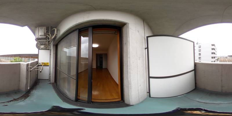 パノラマ画像バルコニー