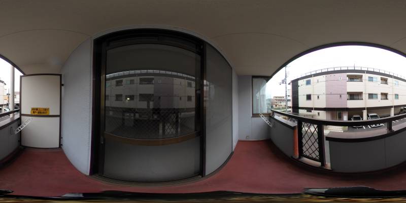 パノラマ画像バルコニー