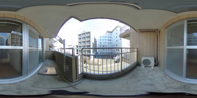 パノラマ画像バルコニー