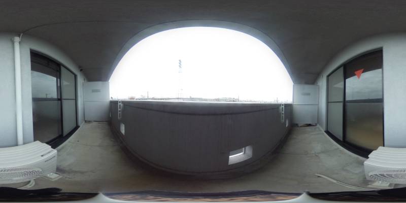 パノラマ画像バルコニー