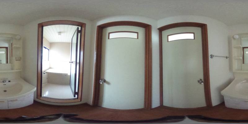 パノラマ画像洗面所