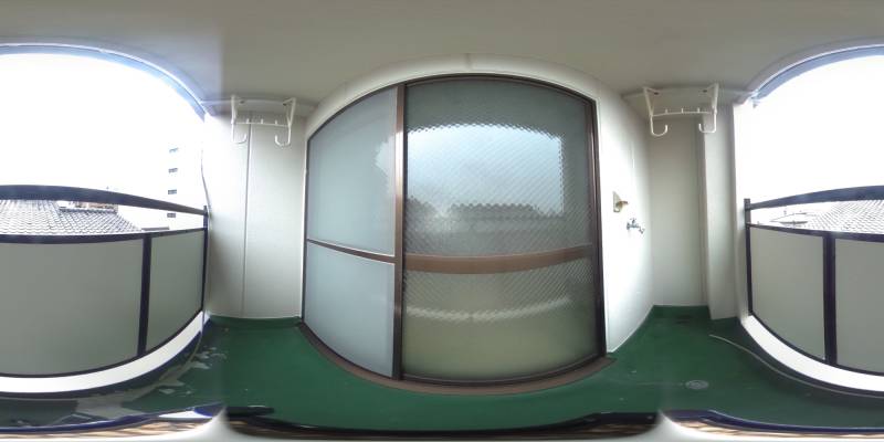 パノラマ画像バルコニー