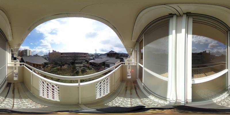 パノラマ画像バルコニー