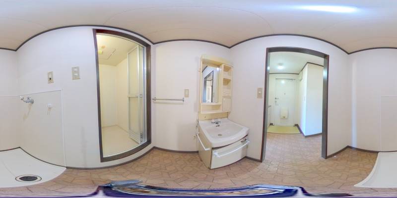 パノラマ画像洗面所