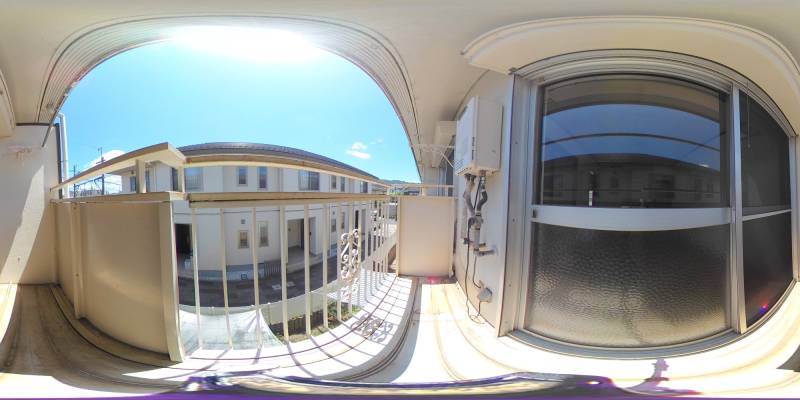 パノラマ画像バルコニー