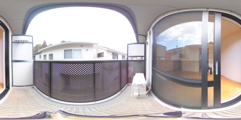 パノラマ画像バルコニー