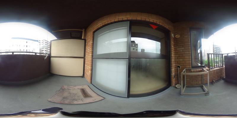 パノラマ画像バルコニー