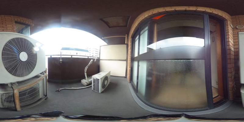 パノラマ画像バルコニー