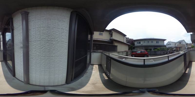 パノラマ画像バルコニー