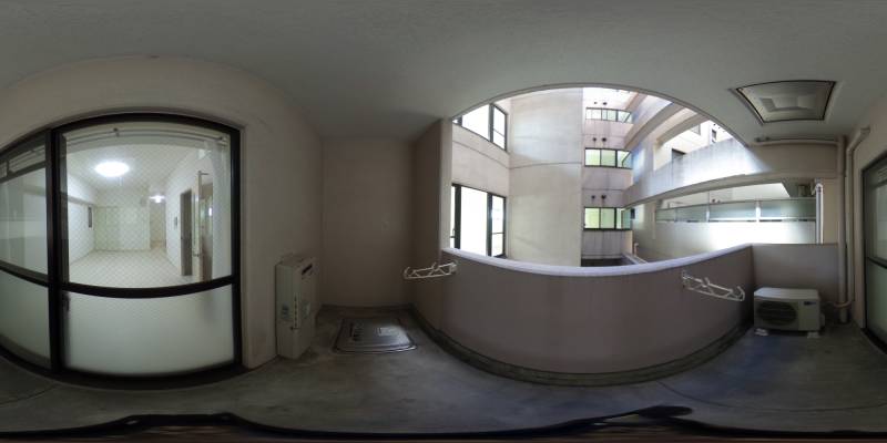 パノラマ画像バルコニー