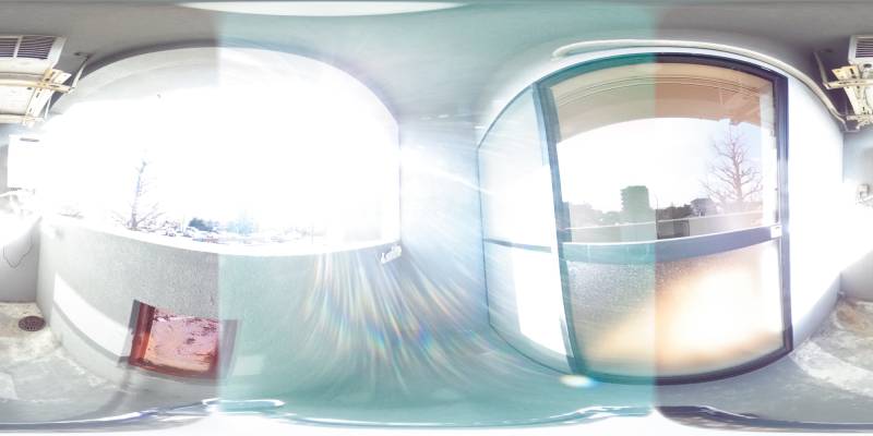 パノラマ画像バルコニー