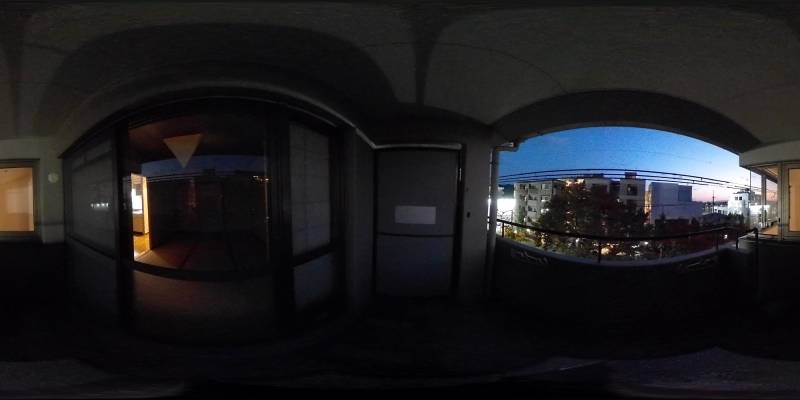 パノラマ画像バルコニー