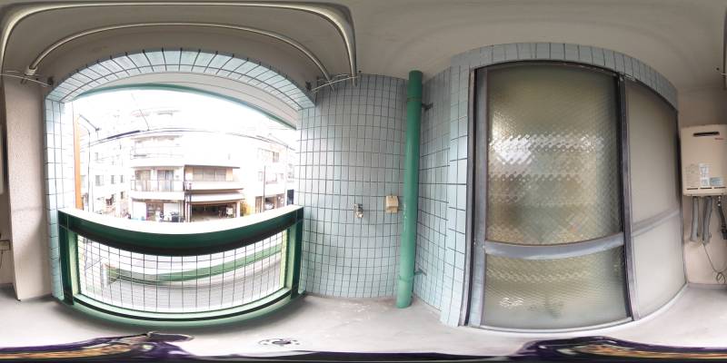 パノラマ画像バルコニー