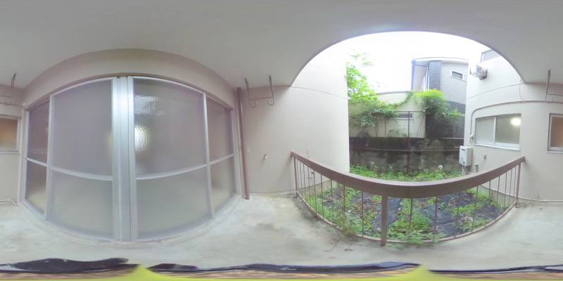 パノラマ画像バルコニー