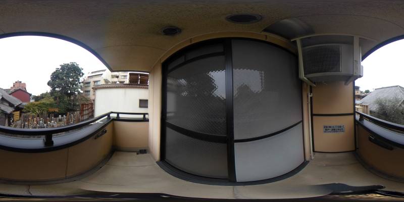 パノラマ画像バルコニー