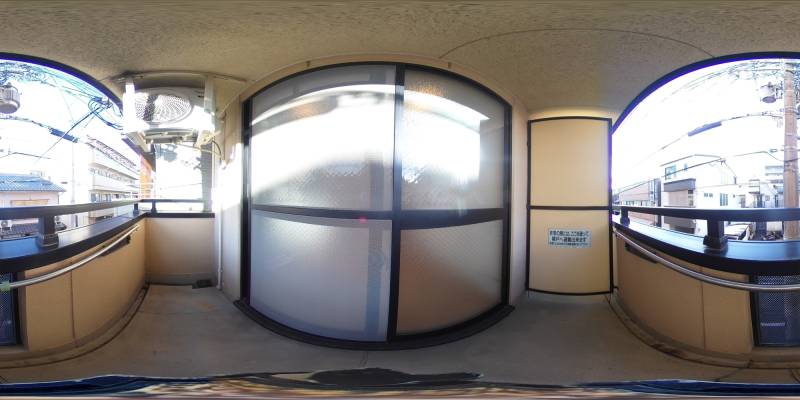 パノラマ画像バルコニー