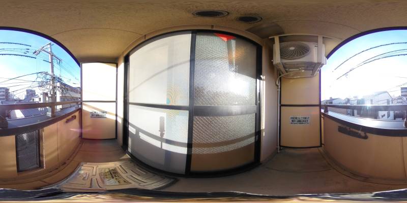 パノラマ画像バルコニー