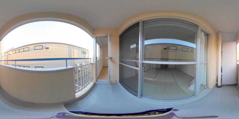 パノラマ画像バルコニー