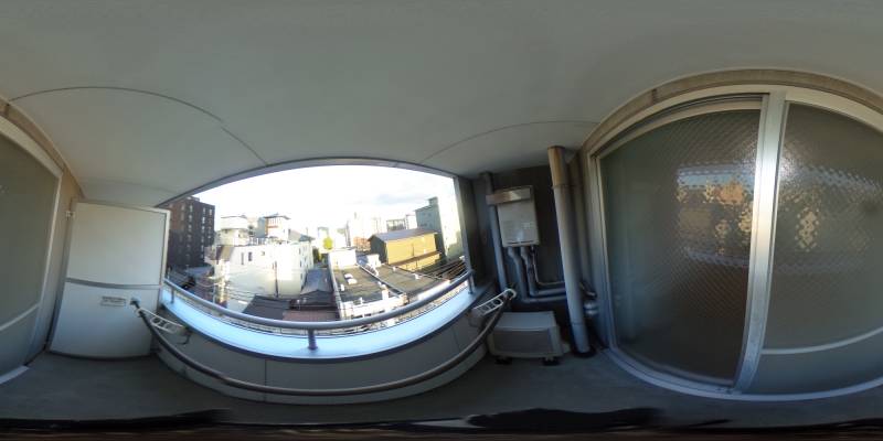 パノラマ画像バルコニー