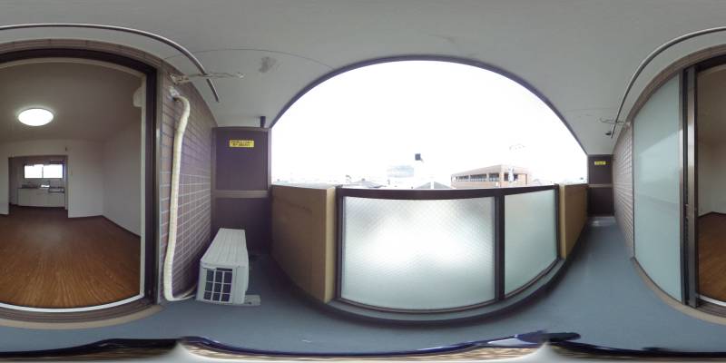 パノラマ画像バルコニー