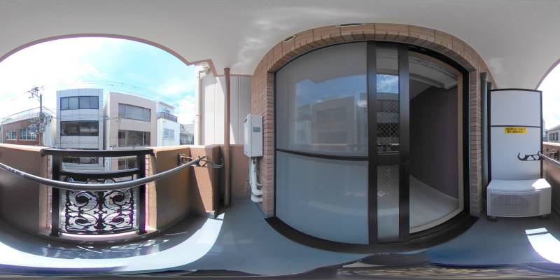 パノラマ画像バルコニー