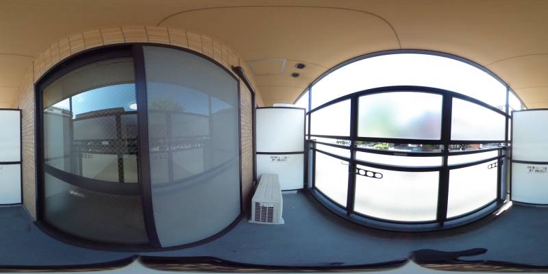 パノラマ画像バルコニー