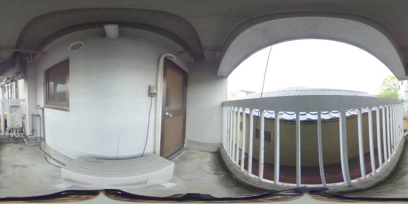 パノラマ画像バルコニー