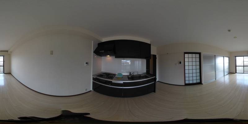 パノラマ画像キッチン