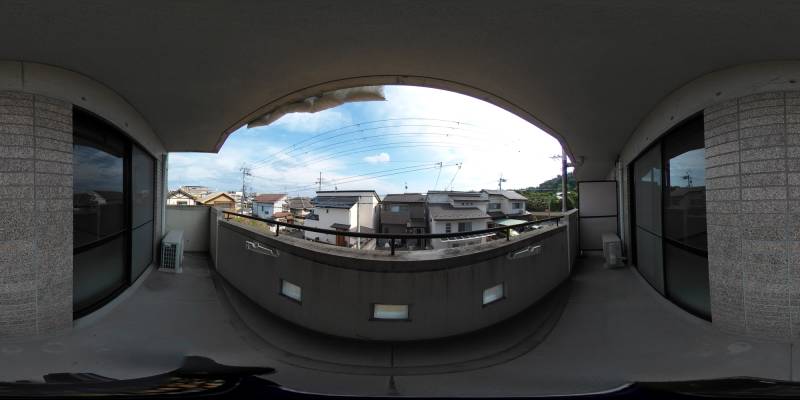 パノラマ画像バルコニー