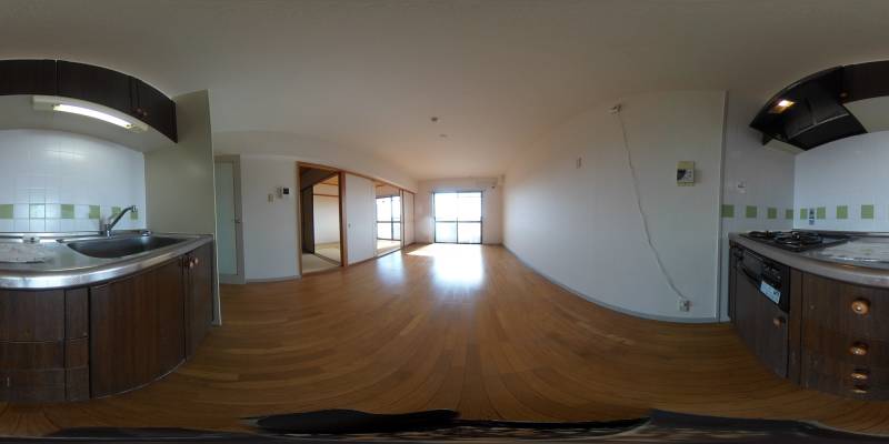 パノラマ画像キッチン