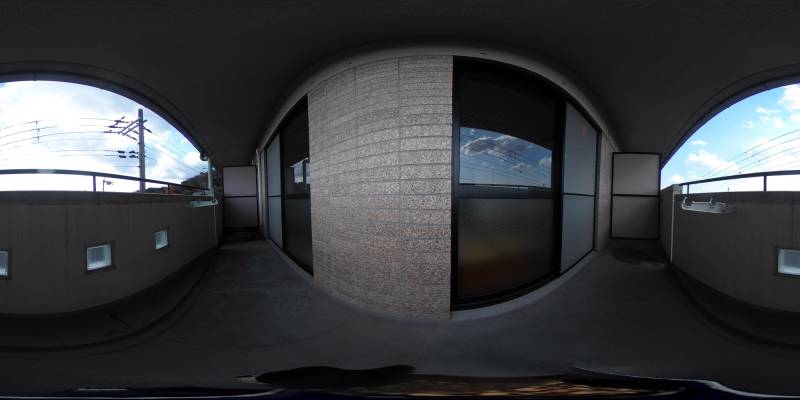 パノラマ画像バルコニー