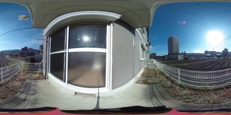 パノラマ画像バルコニー