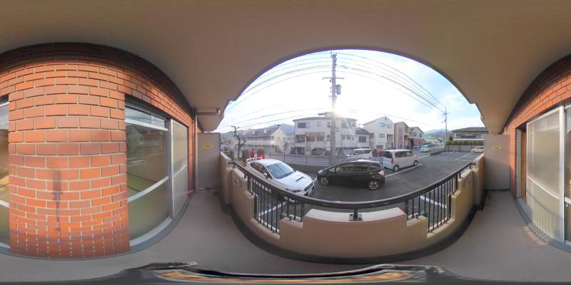 パノラマ画像バルコニー