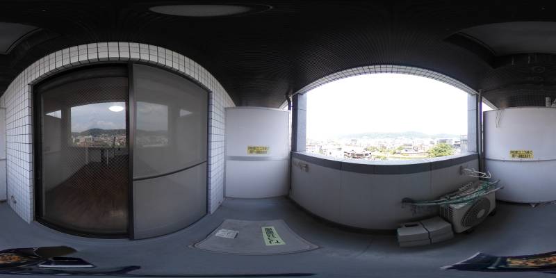 パノラマ画像バルコニー