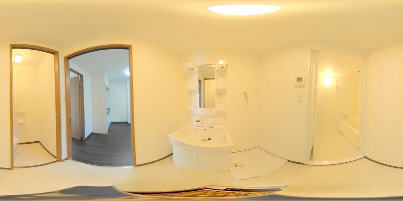 パノラマ画像洗面所