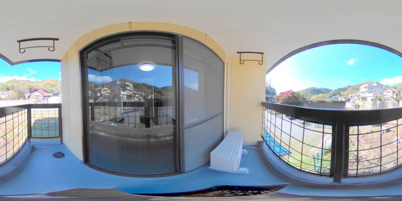 パノラマ画像バルコニー